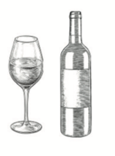 vinos finos dibujo